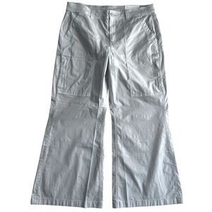 NWT American Eagle Stretch Baggy Flare Khaki Pants Sz 14S